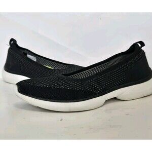 Vionic Shoes Womens 8.5 Black Kallie Slip On Knit  Comfort Walking Orthotic